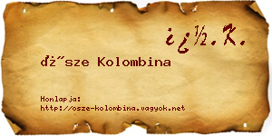 Ősze Kolombina névjegykártya